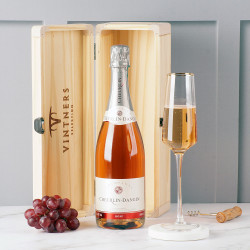 Cheurlin Dangin Ros&eacute; Champagne Gift in Wood