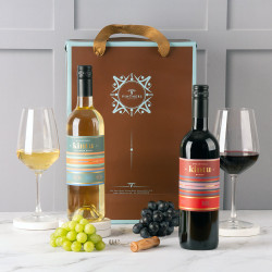 Wine Lovers Duo - Contemporary Mixed Pair - 2 Bottles 75cl - Merlot and Sauvignon Blanc