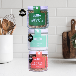 Asilia Salt's Great Taste Award Winning Salt Bundle - Delicious Range of Sea Salts - Perfect Gift for a Foodie