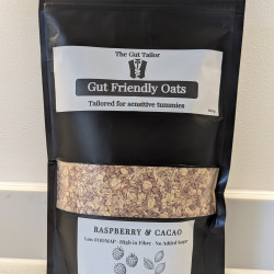 Raspberry & Cacao Oats – Low FODMAP, Gluten Free Porridge | High Fibre Breakfast (12 Servings)