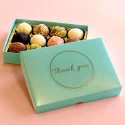 Thank You Pick & Mix Brigadeiro Gift Box of 12 Chocolate Brigadeiros [CLONE]