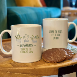 Personalised Thank You Helping Me Grow Mug