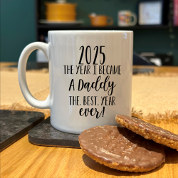 Personalised The Year I Became A Daddy Or Mummy Mug