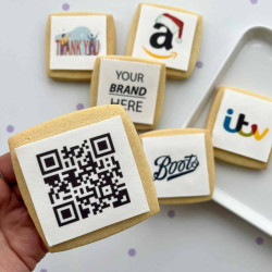 Corporate Photo Biscuits - QR Code Cookies