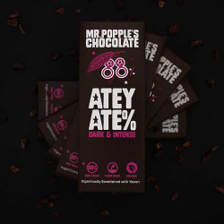 Atey Ate% - 88% Raw Cacao - Yacon Sweetened Dark & Rich Chocolate Bars (choose size)