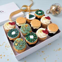 Christmas Cupcake Selection Box of 6 or 12