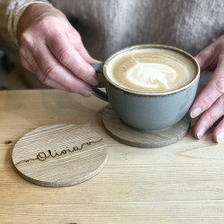 Personalised Wooden Name Coaster