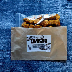 Ginger and Lime Curry Tempeh Pieces - 2 x 500g - Natural Fermented Handmade Plant Protein