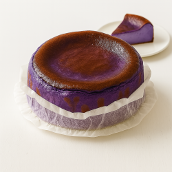 Ube Burnt Basque Cheesecake