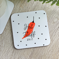 Personalised Hot Stuff Coaster