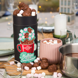 Christmas Hot Chocolate Melting Snowmen Barrel