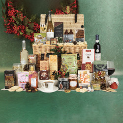 Christmas Elegance Hamper in Wicker Basket