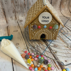 Branded Gingerbread House Kit - Ideal Corporate Christmas Gift for Employees and Clients