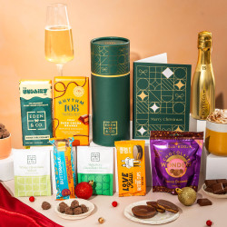 Festive Christmas Chocolate Letterbox Gift, With Gift Card - Alcohol Optional