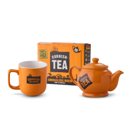 The Smugglers Brew Starter Set - Cornish Black Tea, Mug & Teapot Bundle