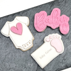 New Baby Personalised Biscuit Box