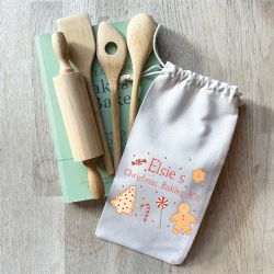 Personalised Kids Christmas Baking Tool Set