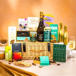 Luxury Wicker Family Hamper with Gift Card - Alcohol Optional