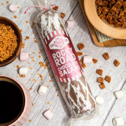 Chocolate Salami with Rocky Road Marshmallow Filling 250g - Handmade