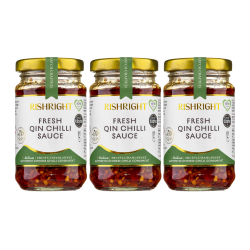 Fresh Qin Chilli Sauce Bundle - 3&times;160g &ndash; Fermented Fresh Qin Chilli Sauce