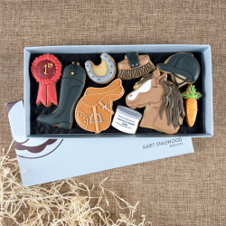 Horse Riding Deluxe Biscuit Box