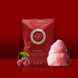 Cherry Sugar Free Candy Floss - 3 x 12g Pouches