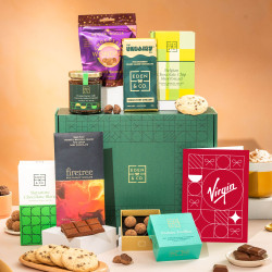Corporate Branded Luxury Food Hampers With Gift Card - Alcohol Optional