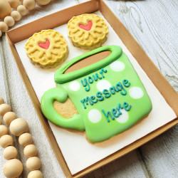 Personalised Tea & Biscuits Cookie Letterbox Gift