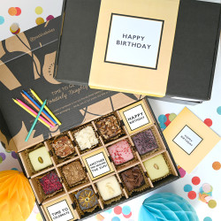 Birthday Artisan Brownie & Blondie Collection | Box of 12 | Ultimate Birthday Gift