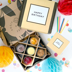 Birthday Luxury Cheesecake Selection Box | 5 Pieces | Plant Based, Gluten Free, Dairy Free, Eggless