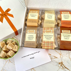 Premium Handmade Traditional Scottish Tablet Gift Box - Choose Any 6 Packs from 6 Varieties