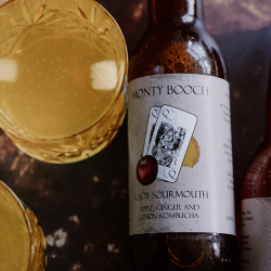 'Lady Sourmouth' Raw Kombucha - Apple, Ginger & Lemon 12 x 330ml