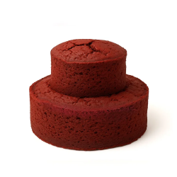 Ready to Decorate Red Velvet Sponge Cake Single Tier