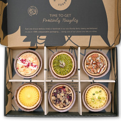 Family Luxury Tart Selection Box of 6 | Vegan, Gluten Free, Dairy Free, Eggless