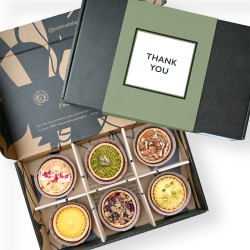 Thank You Luxury Tart Selection Box | 6 Tarts | Vegan, Gluten Free, Dairy Free, Eggless