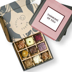Thinking of You Brownie & Blondie Selection Gift Box | Vegan, Gluten Free, Dairy Free, Eggless