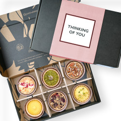 Thinking of You Luxury Tart Selection Box | 6 Pieces | Vegan, Gluten Free, Dairy Free, Eggless