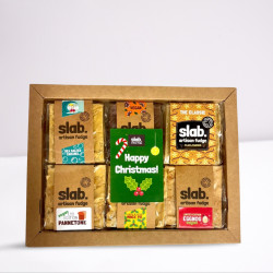 Six Fudge Slab Christmas Display Box – Vegan