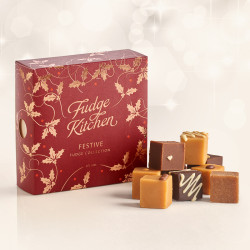Christmas Festive Fudge Selection - 9 Piece Gift Box