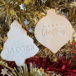 Corporate Christmas Biscuit Gift Box - Branded Iced Biscuits with Your Logo