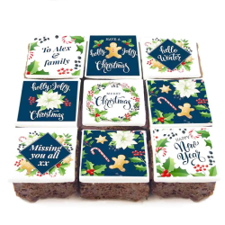 9 Holly Jolly Christmas Brownies (750g)