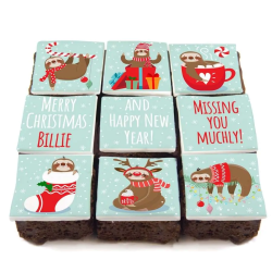 9 Sloth Christmas Brownies (750g)
