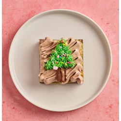 Egg Free Dubai Chocolate Christmas Tree Brownie