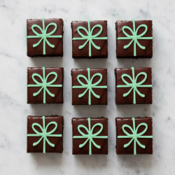 Christmas Mint Ribbon Brownies