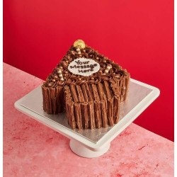 Personalised Chocolate Christmas Tree Cake - Egg Free