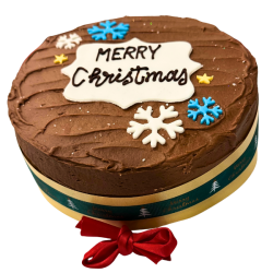 Christmas Decorated Gluten Free Chocolate Cake