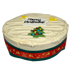 Christmas Decorated Gluten Free Vanilla Cake