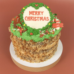 Spiced Vanilla Christmas Bento Cake - 5 inches