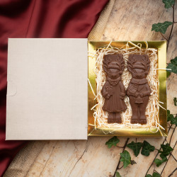 Rudolph & Cupid Caramel Filled Christmas Chocolate Gift Box