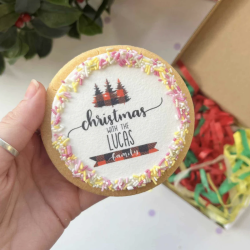 Personalised Family Christmas Biscuit